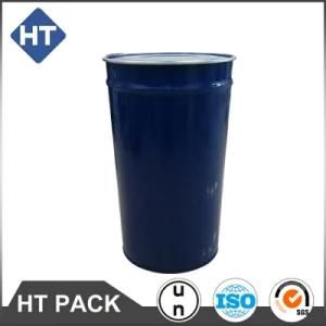 200L Round Steel Drum with Lock Ring Cover. Chemical Barrel, 50kg Buckets