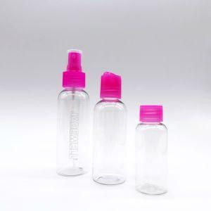 Custom Cosmetic Transparent Travel Size Bottle Set