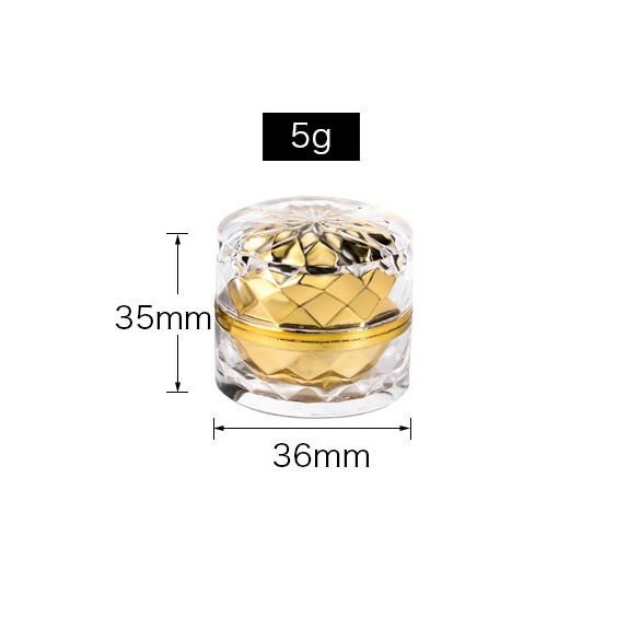 in Stock Factory Supply High Quality Mini Luxury Empty 5g Double Wall Round Empty Plastic Jar