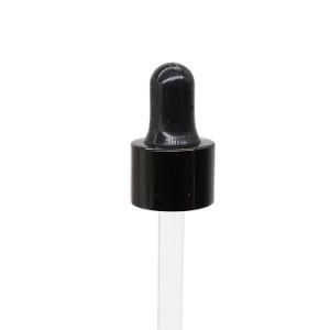 20/410 Gold Anodized Aluminum Dropper with Glass Pipette for 50ml Olive Oil Cosmetic Bottles