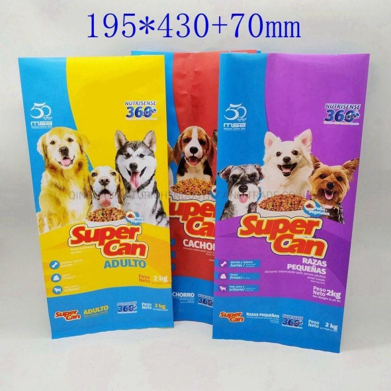 Matte Printing Composite Packaging Bag 2kg 4kg Pet Food Bag