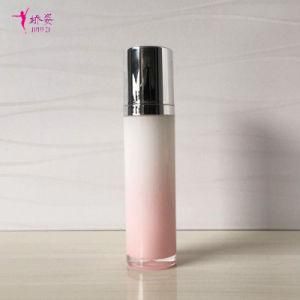 50ml Round Straight Shape Vacuum Press Pump Bottle for Skin Care Packaging