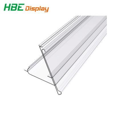 Plastic Supermarket Shelf Data Strip Label Holder Price Tag Holder