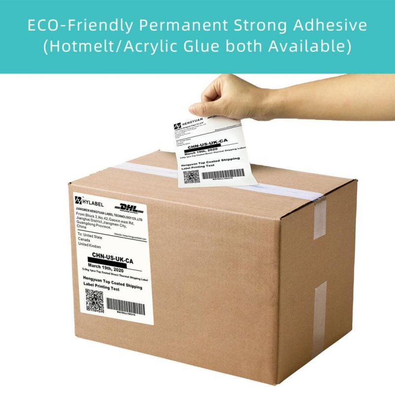 Factory Sale 4X6 A4 A6 A8 Waterproof Barcode Scale Supermarket Shipping Label Sticker Adhesive Direct Thermal Paper Label
