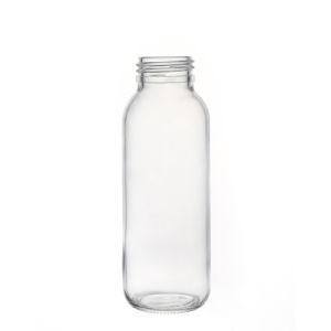 Customize Glass Bottle Manufacturer Wholesale Round Water Beverage 500ml Glass Drinking Bottle for Juice