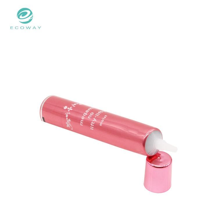 Customized Needle Nose Applicator Aluminum Plastic Cosmetic Eyes Cream Tube Pommade with Colorful Plating Cap