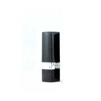 in Stock Ready to Ship High Class Black Square Empty Design High Quality Lip Stick Tubes for Makeup Packaging