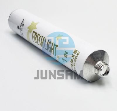Phenolic Epoxy Inner Lacquer Aluminum Squeezable Empty Soft Tube Hair Coloring Packaging