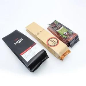 Side Gusset Coffee Packing Bags with Valve Custom Printed Coffee Bags
