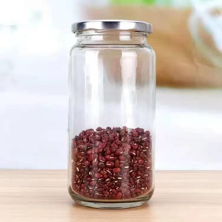 1 Liter Glass Jar Wide Mouth Large 32 Oz 1000ml 1 L 1 Liter Spices Honey Pickles Packaging Glass Container