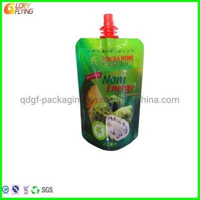 Plastic Drink Packaging Stand up Spout Pouch Beverage and Puree Liquid Soap Packaging Bag