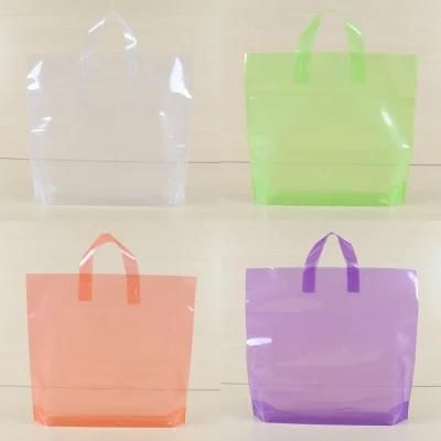 Customized Gift Hand Bag Apparel Garment Box Paper Colorfull Printed Ribbon Plastic Handbag