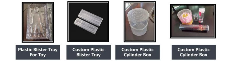 Custom Printing Clear PVC Pet Plastic Cylinder Tube Box