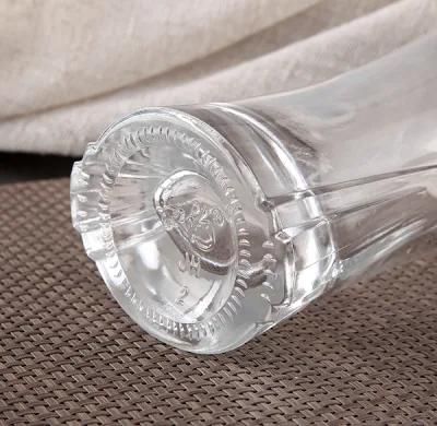 Transparent Finish Liqueur Glass Bottle with Special Design