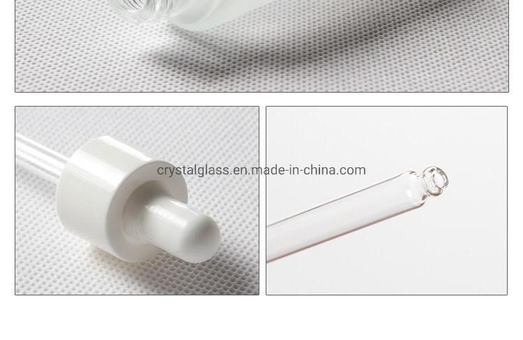 30ml White Color Essential Oil Glass Dropper Bottles