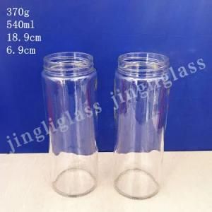 Long Slender Glass Jar / Food Glass Jar