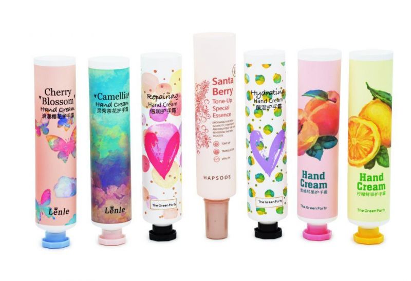 Colorful Cosmetic Plastic Hand Cream Soft Tubes, Cosmetic Packaging Tube