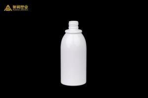 300ml Pet Round Shoulder Milky Plastic Bottle Cosmetics Shampoo Shower Gel Liquid Bottle