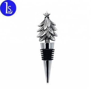 Wholesale High Quality Christmas Tree Shape Wine Stopper for Wedding Gifts