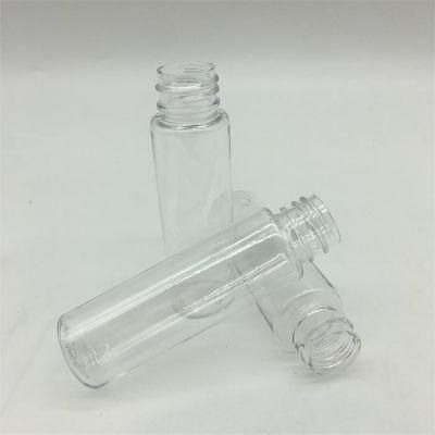 Hight Quality 30ml Transparent Round Plastic Pet Bottle with Flip Top Cap (01B072)