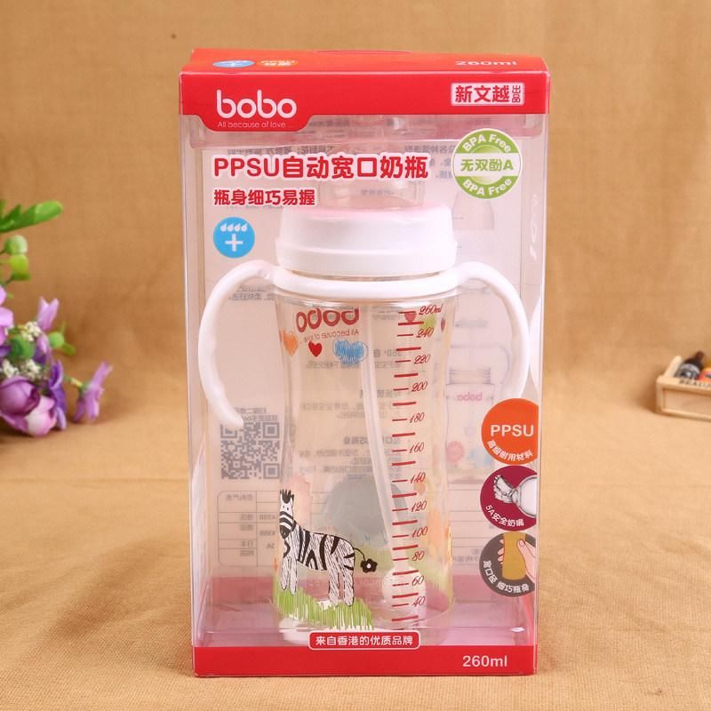 Custom Plastic Foldable PP/PVC/ PET Printing Gift baby bottle Packaging Boxes