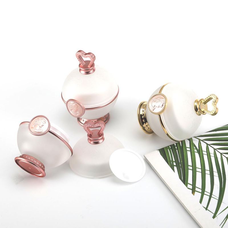 5g 10g 15g Round Pink Ball Shape Skincare Small Face Cream Custom Empty Lip Balm Acrylic Pet Glass Plastic Cosmetic Packaging Cream Jar Pot Bottle Box Container