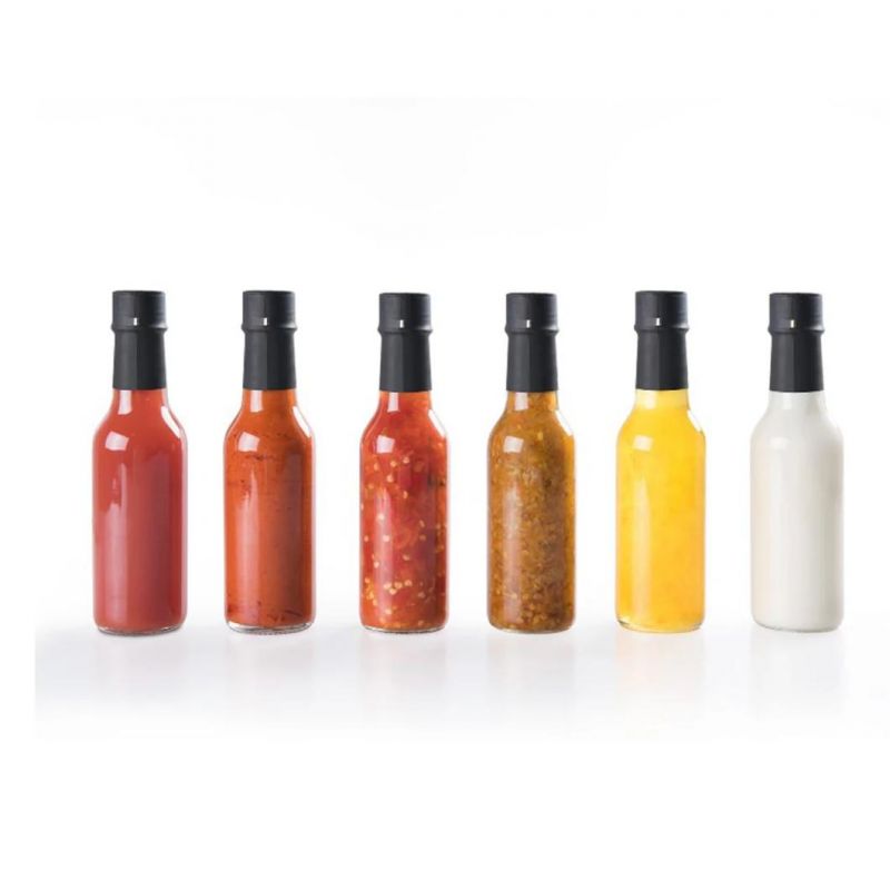 5 Oz 150ml Hot Sauce Seasoning Glass Bottle Liquor Flavor Glass Bottle 150ml 250ml