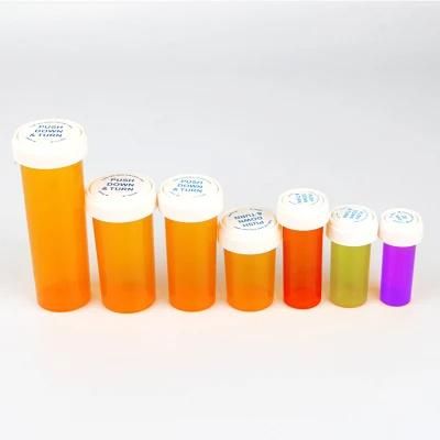 Wholesale Child Resistant Medecine Container Reversible Vials Pill Capsule PP Plastic Bottles 60ml 80ml 120ml 240ml