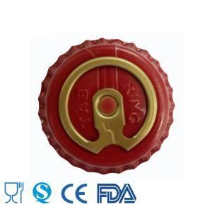 Red Color Easy Open Ring Pull Cap for Glass Beer Beverage Drinks Bottle