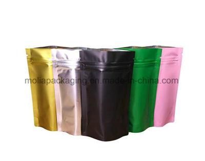 Plastic Bags/Stand up Pouches/Aluminium Foil Zip Lock Stand up Food Pouches Bags with Notch for Food Storage