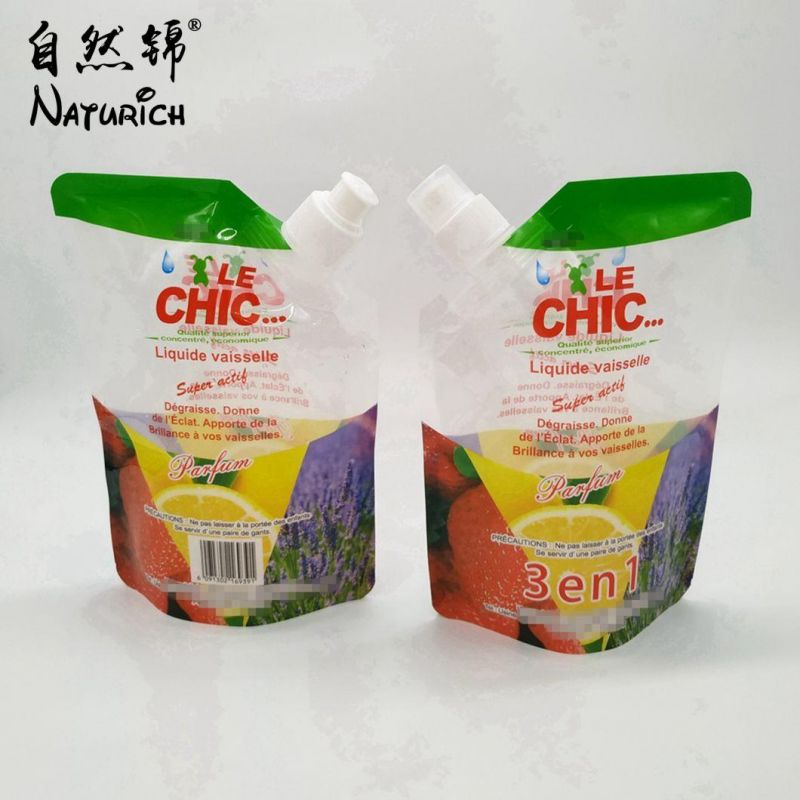 Laundry Detergent Spout Pouch Plastic Spout Bag Liquid Packaging Bag