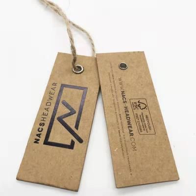 Hanging Gift Card Hangtags Baking Carton Packing Bag Round Custom Kraft Paper Garment Tags