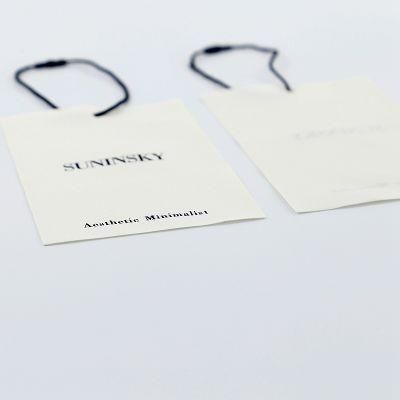 Custom Eco Friendly Printed Nature Material Soft Cotton Hang Tag