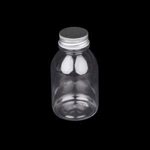 250ml Tea Bottle Mini Milk Tea Custom Pet Plastic Round Shape Short Fat Juice Bottles