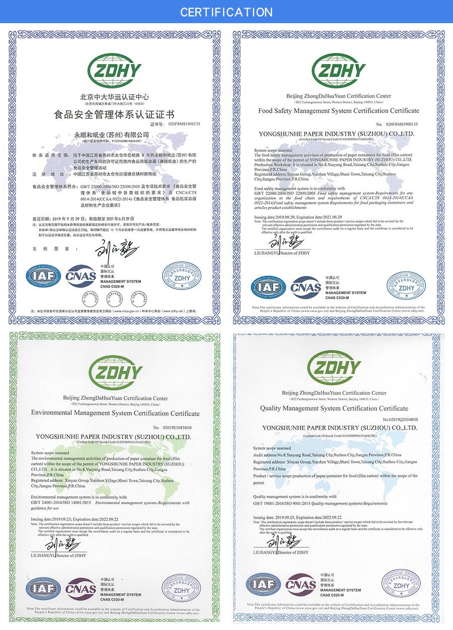 Profession Manufacturer Wholesales Printing Food Packaging Carboard Paper Box