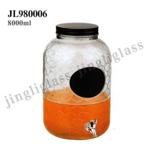 Big Mason Jar with Tap 8000ml / Dispenser Jar