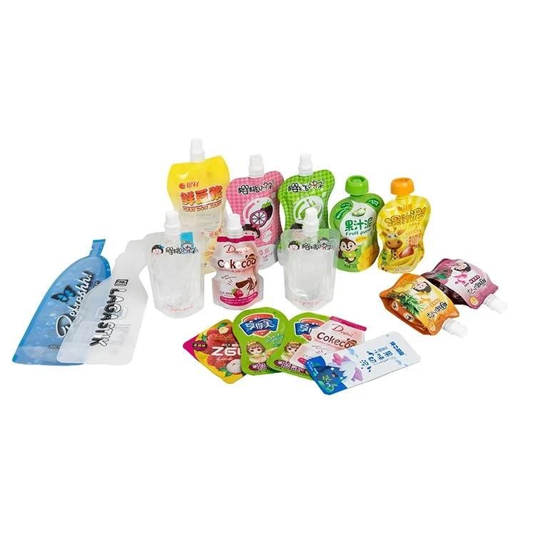 Plastic Suction Mouth Food - Grade Beverage, Mineral Water and Other Plastic Sealing Pocket