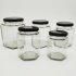 Wholesale Hexagonal Large Capacity Glass Jar for Food Honey Storage with Metal Lid