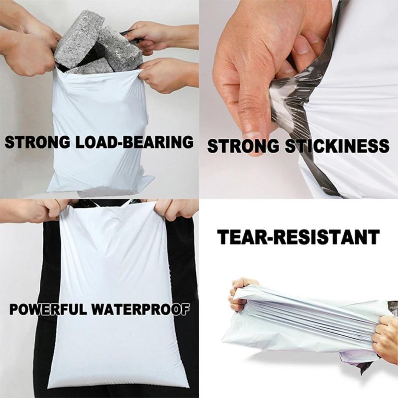 Poly White Poly Mailer Black Custom Shipping Bag Mailers