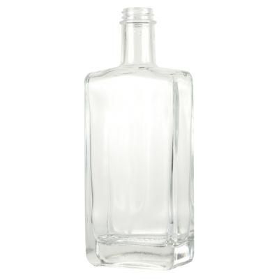 Clear Flat Empty Glass Wine Bottle for Vodka