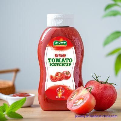 650ml Tomato Salad Dressing Bottle Pet Grade Plastic Sauce Bottle Squeeze Honey Bottle Seasoning Can Jar