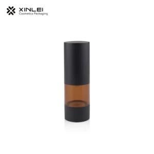 Superior Quality 15ml Cylinder Shape Amber Color Airless Bottle