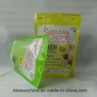 Zip Lock Stand up Bag for Sugar Plastic Food Packing