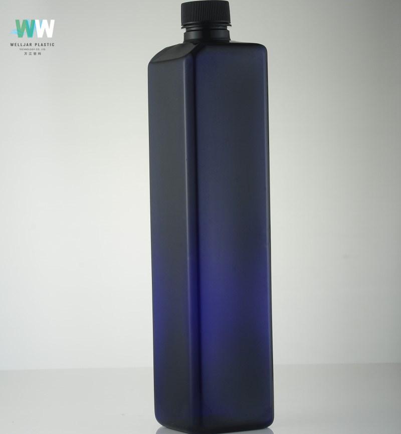 1100ml Plastic Pet Empty Oil Bottle Water Bottle with Screw Cap