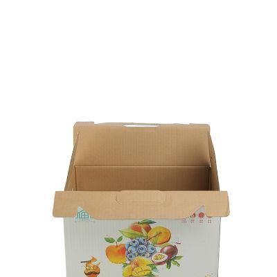 Black Logo Printing Corrugated Packaging Box with Handle