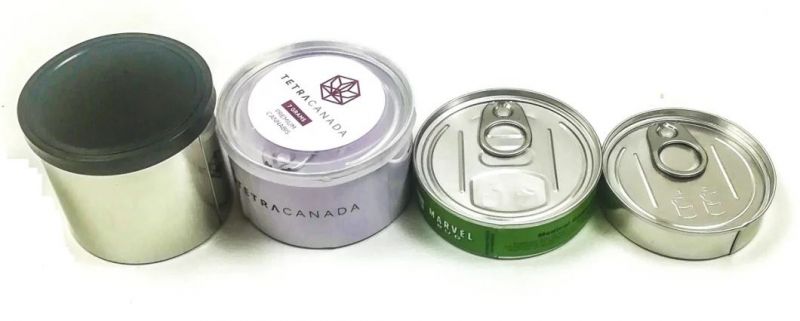 Factory Supply Custom Round Pressitin Food Storage Tin Can