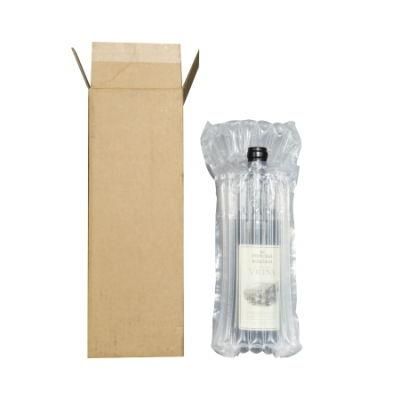 High Quality Strong Enough Custom Air Cushion Bubble Pillow Column Inflatable Wine Bottle Rolls Bag