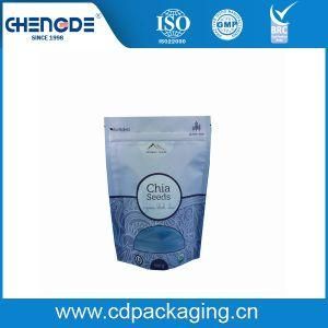 Food Packaging Manufacturer for Zip Lock Stand up Pouch 16 Oz Chia Packaging