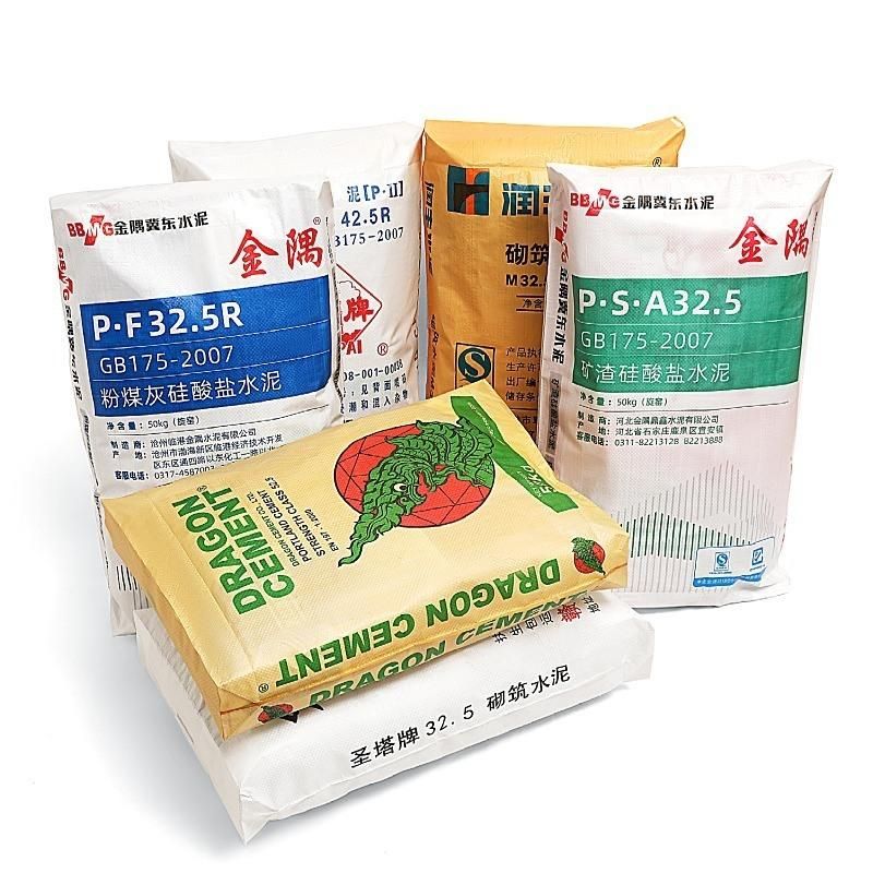 25kg Big Size Heavy Duty Square Bottom Cement Industrial Building Material Putty Powder Perforated PP Valve Bag