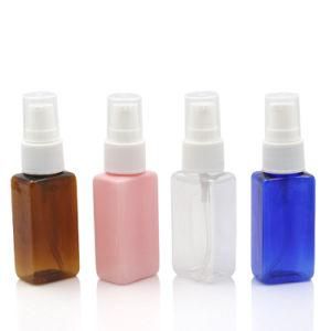 50ml Pet Square Bottle with Mist Sprayer